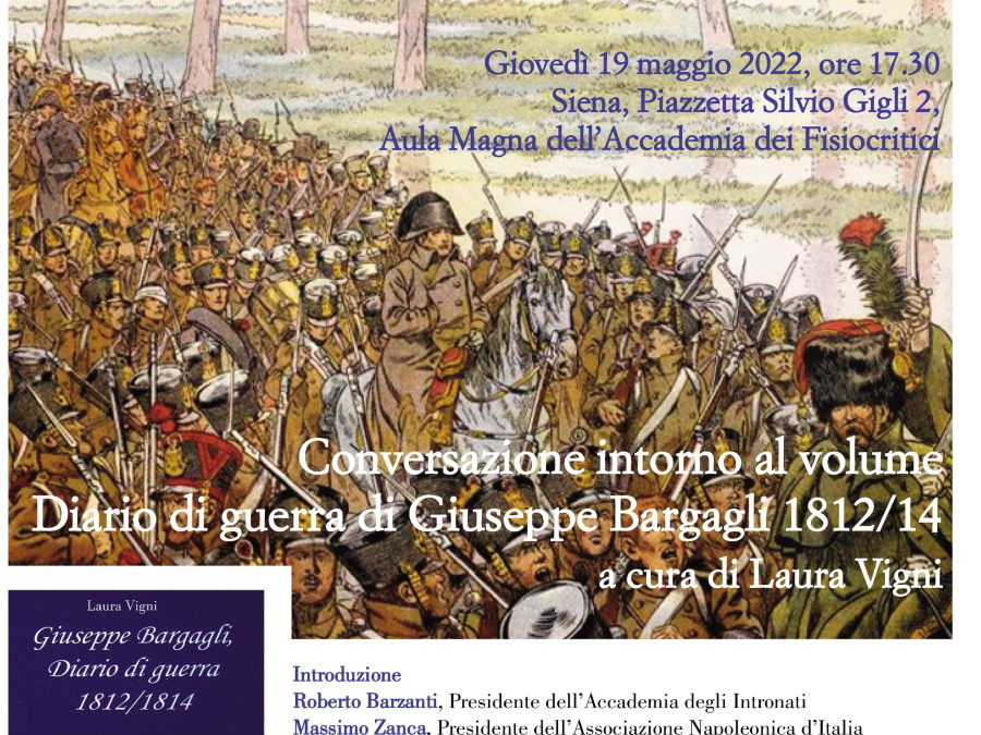 Presentazione del volume di Laura Vigni, “Giuseppe Bargagli, Diario di guerra 1812/1814”