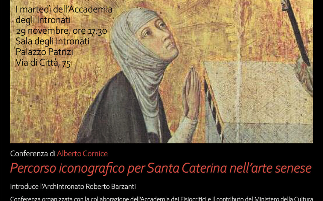 Percorso iconografico per Santa Caterina nell’arte senese, conferenza di Alberto Cornice