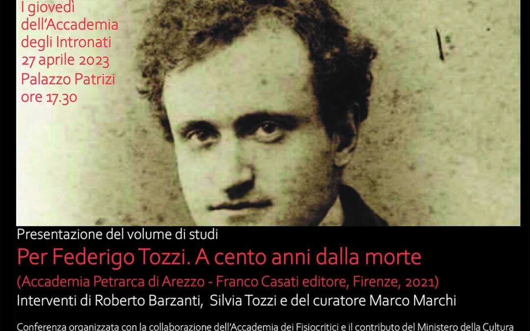 Presentazione del volume di studi “Per Federigo Tozzi. A cento anni dalla morte”