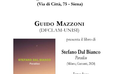 Presentazione del libro “Paradiso” (Garzanti 2024) di Stefano Dal Bianco