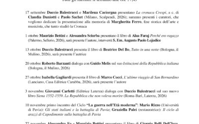 INCONTRI D’AUTUNNO 2026